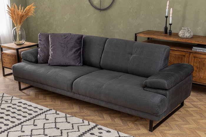 Atelier Del Sofa Mustang Sofá cama de 3 plazas Antracita